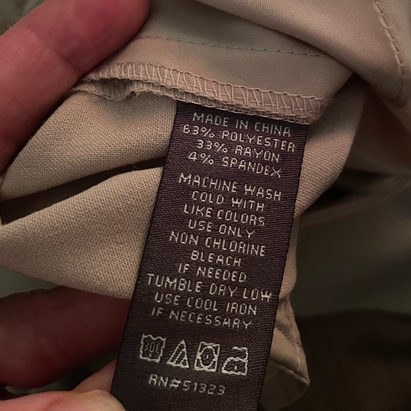 Vince Camuto Dress Pants Slacks 14 St. Tropez Khaki Large - Picture 8 of 8